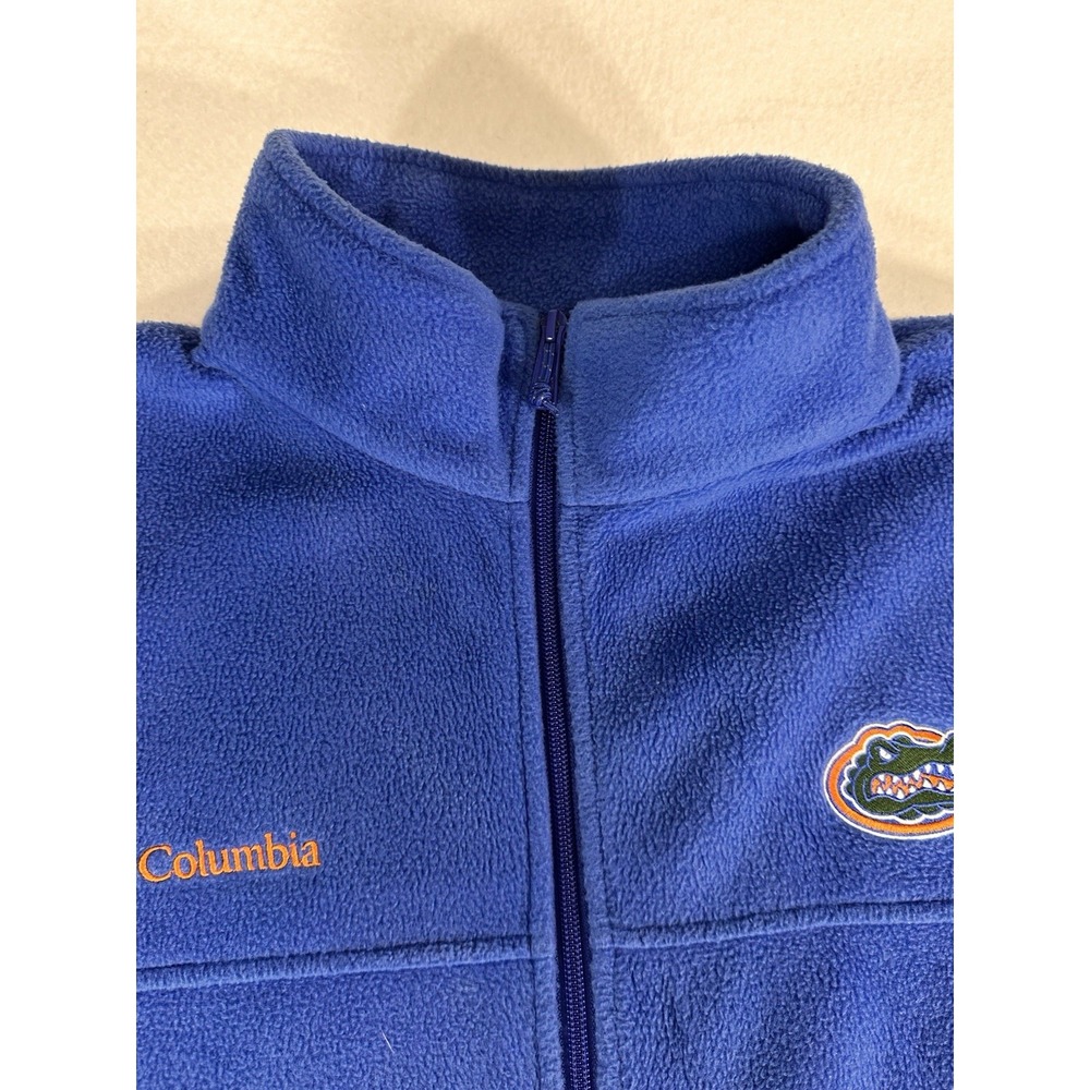 Columbia Florida Gators Fleece Jacket Mens XL Blue Full Zip Embroidered Logo - Picture 7 of 16